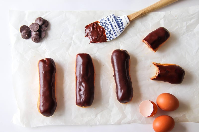 Vegan Chocolate Eclairs